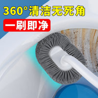 Long-Handle Wall-Mounted Toilet Brush for Bathroom Cleaning