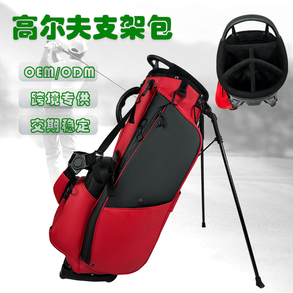 Lightweight PU Golf Stand Bag with Multiple Pockets and Carry Handle
