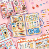 Yuxian 3D DIY Scene Sticker Box Set for Kids - Embroidered Relief Stickers for Creative Play
