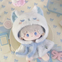Doll Clothes Animal Star Headgear Cloak for 10cm/20cm Dolls