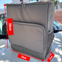 Large Square Oxford Cloth Insulated Delivery Backpack for Food, Outdoor BBQ, and Picnics