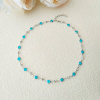 Bohemian Ethnic Style Colorful Rhinestone Necklace and Bracelet Set for Women