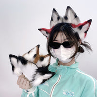 Halloween Fox Ear and Tail Cosplay Set with Headband