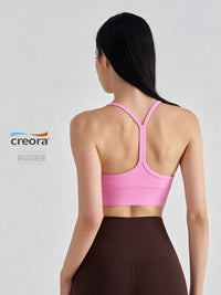 Women's Seamless Y-Back Sports Bra with Sexy Back Design for Yoga and Fitness