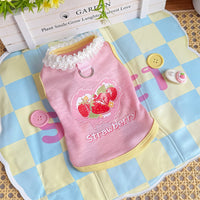 New Pet Dog Cat Puppy Japanese Korean Soft Cute Spring Summer Vest for Small Medium Dogs Teddy Bichon Clothes Supplies