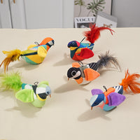 Interactive Hanging Cat Toy with Suction Cup, Sounding Bird/Mouse Design, Catnip Infused, Durable Chew Toy for Indoor Cats