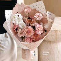 Handmade Petal Embossed Wrapping Paper for Flower Bouquets and DIY Crafts