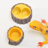 Reptile Feeding Dish Resin Decor for Terrariums Aquariums