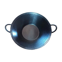 Chongqing Enamel Cast Iron Hot Pot with Dual Handles, Flat or Round Bottom, Divided Sections