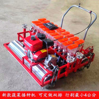Gasoline Hand-Pushed Vegetable Seeder for Garden, 3-6 Rows, Manual/Electric Precision Planter