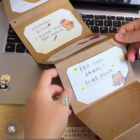 DIY Accordion Pop-Up Card Kit, Pull-Out Greeting Card Craft Set, Creative Gift for Couples, Qixi and Valentine's Day