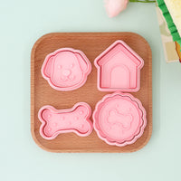 Dog House Series Bone 3D Cartoon Cookie Cutters for DIY Clay and Fondant