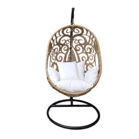 Modern Minimalist Outdoor Patio Woven Rope Hanging Basket Swing Chair for Indoor Balcony Garden