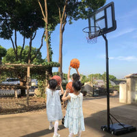 Adjustable Kids Basketball Hoop Stand for Home Outdoor Play, Portable Youth & Adult Basketball Goal System