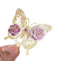 Metal Butterfly Bookmark with Hollow Design, Creative Gift for Reading, Page Clip