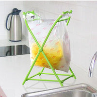 Foldable Outdoor Trash Bag Holder for Kitchen and Camping