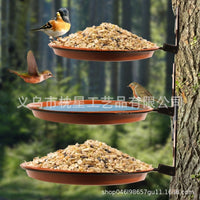 Hanging Bird Feeder and Water Tray Set for Garden and Outdoor Use