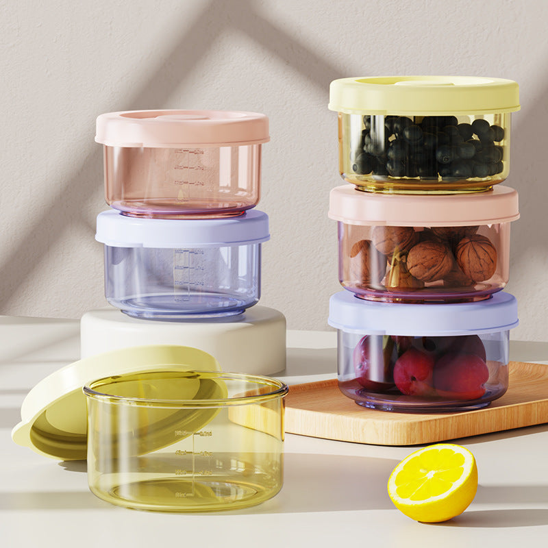 Baby Food Storage Containers, 60ml PP Mini Divided Fresh-keeping Boxes with Lids, Microwave and Freezer Safe