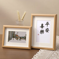 Wooden Photo Frame for Tabletop Display, 5-10 inch and A4, Walnut Finish