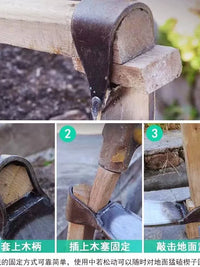 Hoe Handle Reinforcement Wedges for Secure Tool Assembly