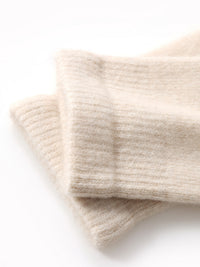 Unisex Cashmere Blend Knitted Wrist Warmers for Winter - Windproof & Thermal