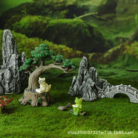 Aquarium Resin Mountain Ornament Fish Tank Landscape Decoration Hideaway