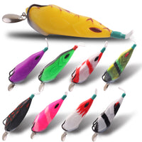 Modified Flying Fish Frog Lure Set with Double Hooks for Long-Distance Casting