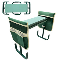 Adjustable Height Garden Kneeler and Seat with Tool Pouch