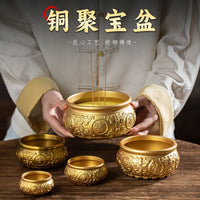 Brass Eight Blessings Incense Burner for Home Altar and Worship