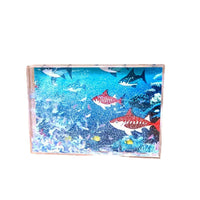 Acrylic Quicksand Photo Frame with Feather and Sequin Embellishments, 3-inch to 6-inch Creative Desktop Display