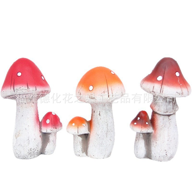 Mushroom Garden Ornaments for Micro Landscape Planter Decor