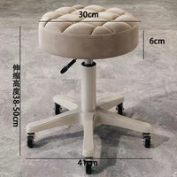 Adjustable Swivel Salon Stool with Wheels for Beauty Parlor, Hair Salon, Nail Tech, and Home Use