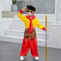 Kids Monkey King Costume Set for Halloween & Stage Performances