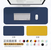Dual-Sided PVC Leather Desk Mat Mouse Pad for Laptop Keyboard and Writing