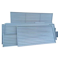 Galvanized Steel Louvered Shutters for Outdoor Privacy and Sun Protection