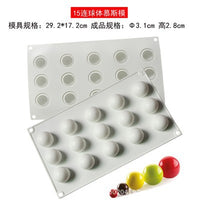Silicone Sphere Mold for Mousse, Ice Cream, and Baked Goods