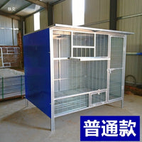 Large Outdoor Pigeon Loft with Flat Roof and Flight Area for Racing Pigeons