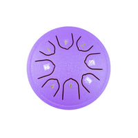 Mini Steel Tongue Drum for Beginners, 4-inch 9-Note Portable Percussion Instrument