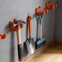 Wall-Mounted Garden Tool Organizer Rack for Garage and Shed Storage