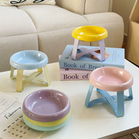 Pecolo Ceramic Pet Bowl for Cats, Small, Anti-Tip Design, Shallow Dish for Food and Snacks