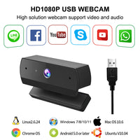 HD 1080P Android Webcam with Microphone for Windows, Mac, and Android Systems
