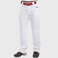 Youth Baseball Softball Pants Straight Leg Full Length White Gray