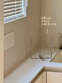Stainless Steel Foldable Countertop Trash Can for Kitchen Wet Waste
