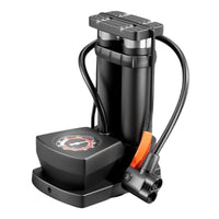 Portable Foot Pump for Bicycle Tires, Basketballs, and Inflatables - High Pressure Hand-Free Operation