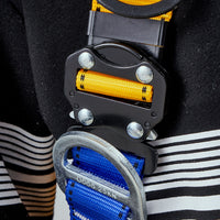 Full Body Quick-Connect Safety Harness for Fall Protection and Rescue