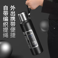 316 Stainless Steel Insulated Water Bottle with Handle for Outdoor Travel and Sports