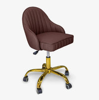 Adjustable Swivel Salon Chair with Wheels for Nail Techs, Stylists, and Office Use