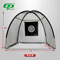 Indoor Golf Practice Net with Hitting Mat and Club Set for Home and Outdoor Use