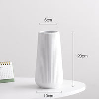 Ceramic Hydroponic Vase for Living Room Decor, Modern Minimalist Design