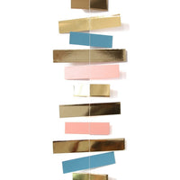 Vertical Striped Paper Garland Banner for Wedding & Party Decorations